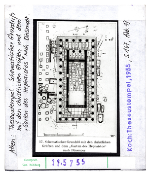 Vorschaubild Athen: Theseustempel, Schematischer Grundriss 